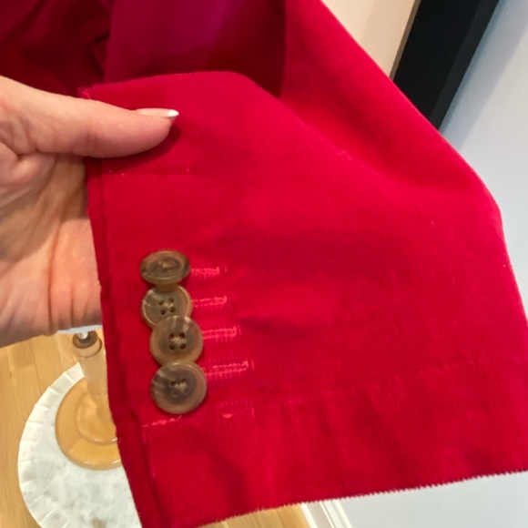 Lands End Womens Fuchsia Corduroy Blazer. / Size 14 - Picture 5 of 11